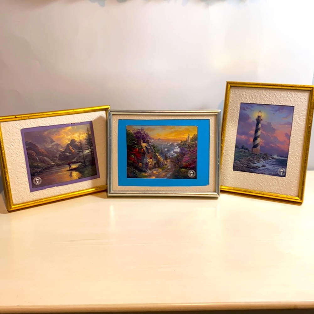 Thomas Kinkade Postcards in Frames Set